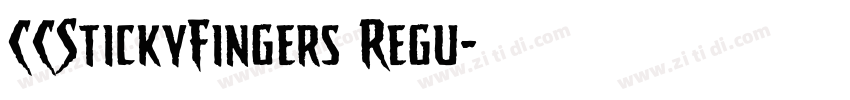 CCStickyFingers Regu字体转换